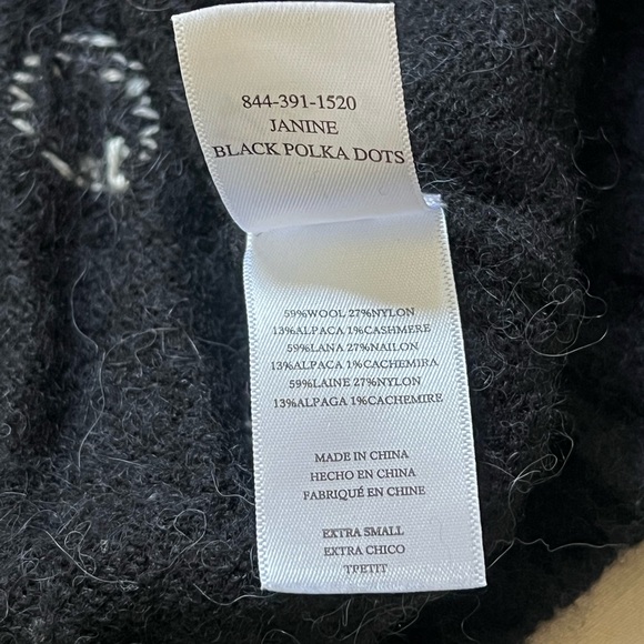 Rails | Janine polka dot sweater soft alpaca blend crewneck pullover siz… - Picture 11 of 11